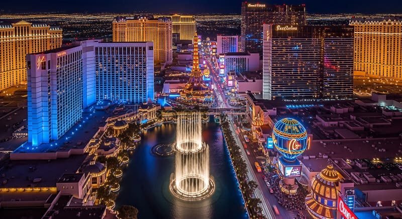 Las Vegas Strip at night — guided Las Vegas tour package